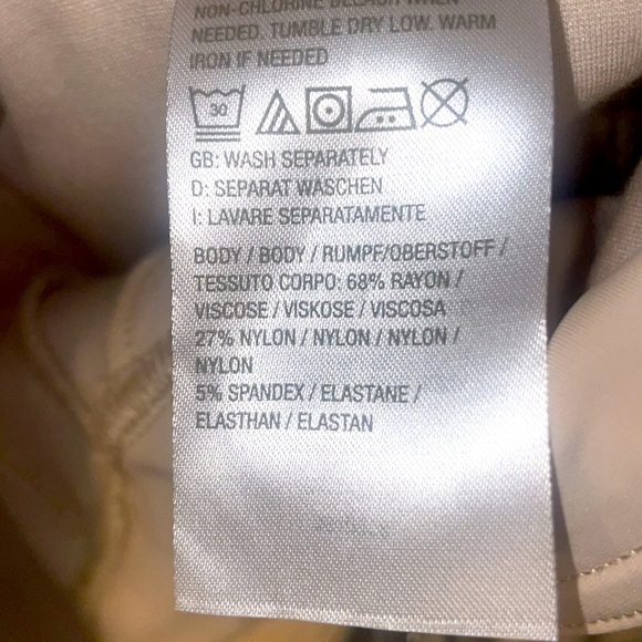 Belle by Kim Gravel Tan ankle pants with Zippers. Size 12. - Picture 9 of 9